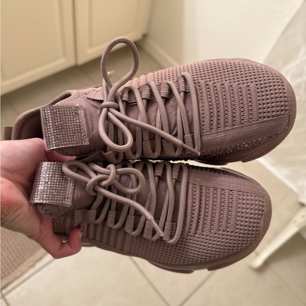 Steve Madden Sneakers with Rhinestone Detail